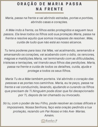 Oração de Maria Passa na Frente de Marcelo Rossi | 4 de Imprimir