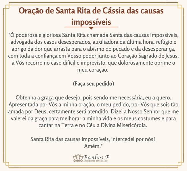 3 Ora o De Santa Rita De C ssia Das Causas Imposs veis 3 Ora o De Santa Rita De C ssia Das Causas Imposs veis