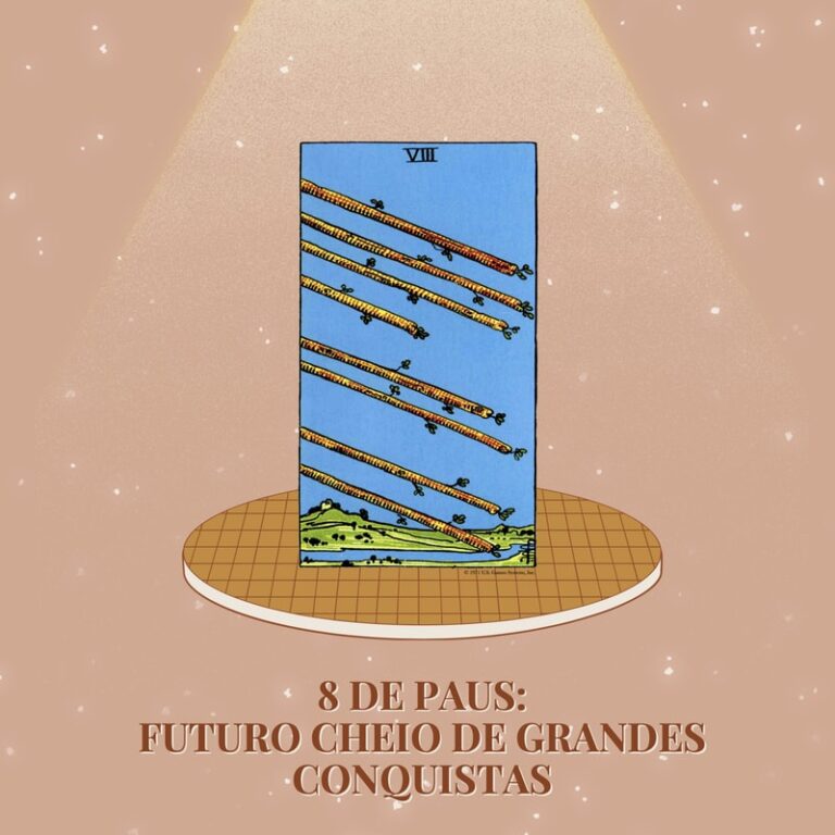 Oito de Paus no Tarot: Significado Invertido, no Dinheiro, Amor e Sorte