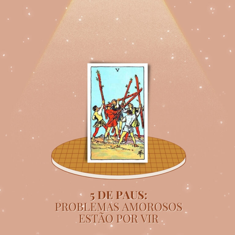 5 de Paus no Tarot Significado Invertido, no Amor, Dinheiro e Sorte