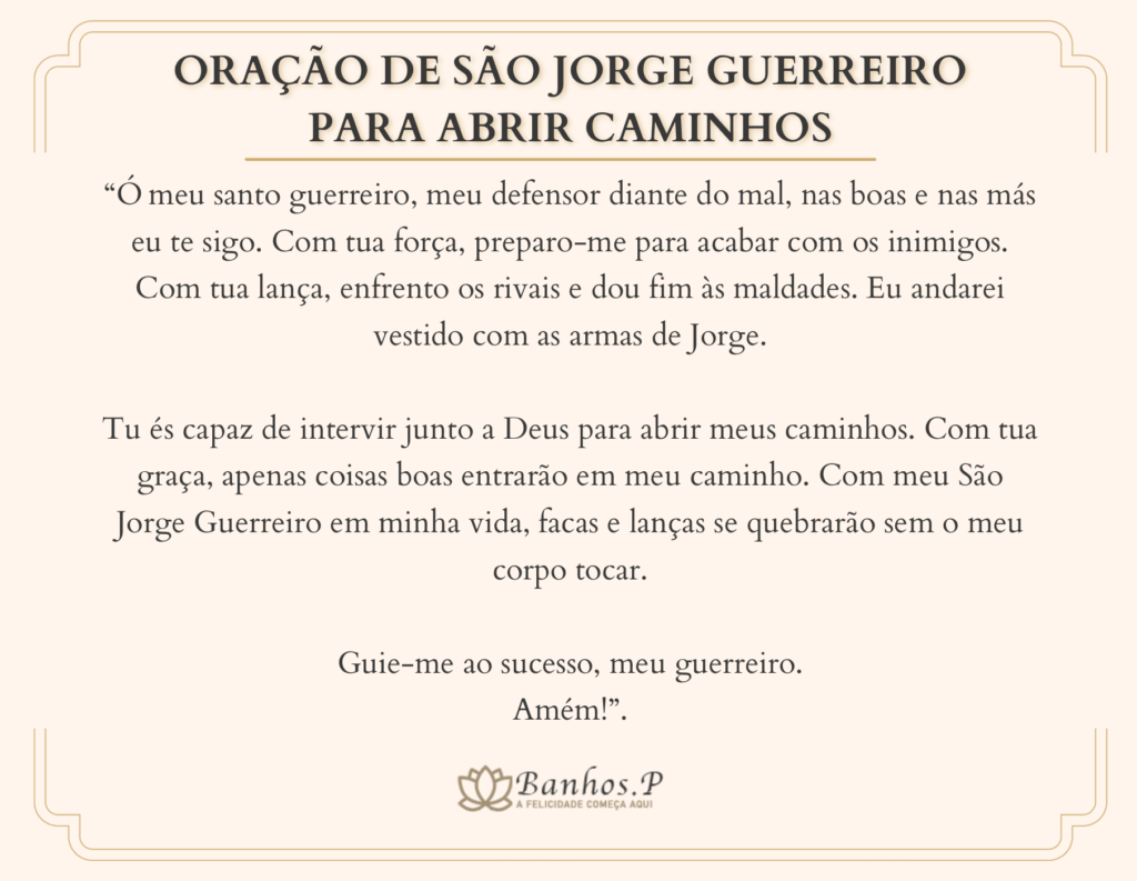 Oração De São Jorge Para Imprimir – BLVB