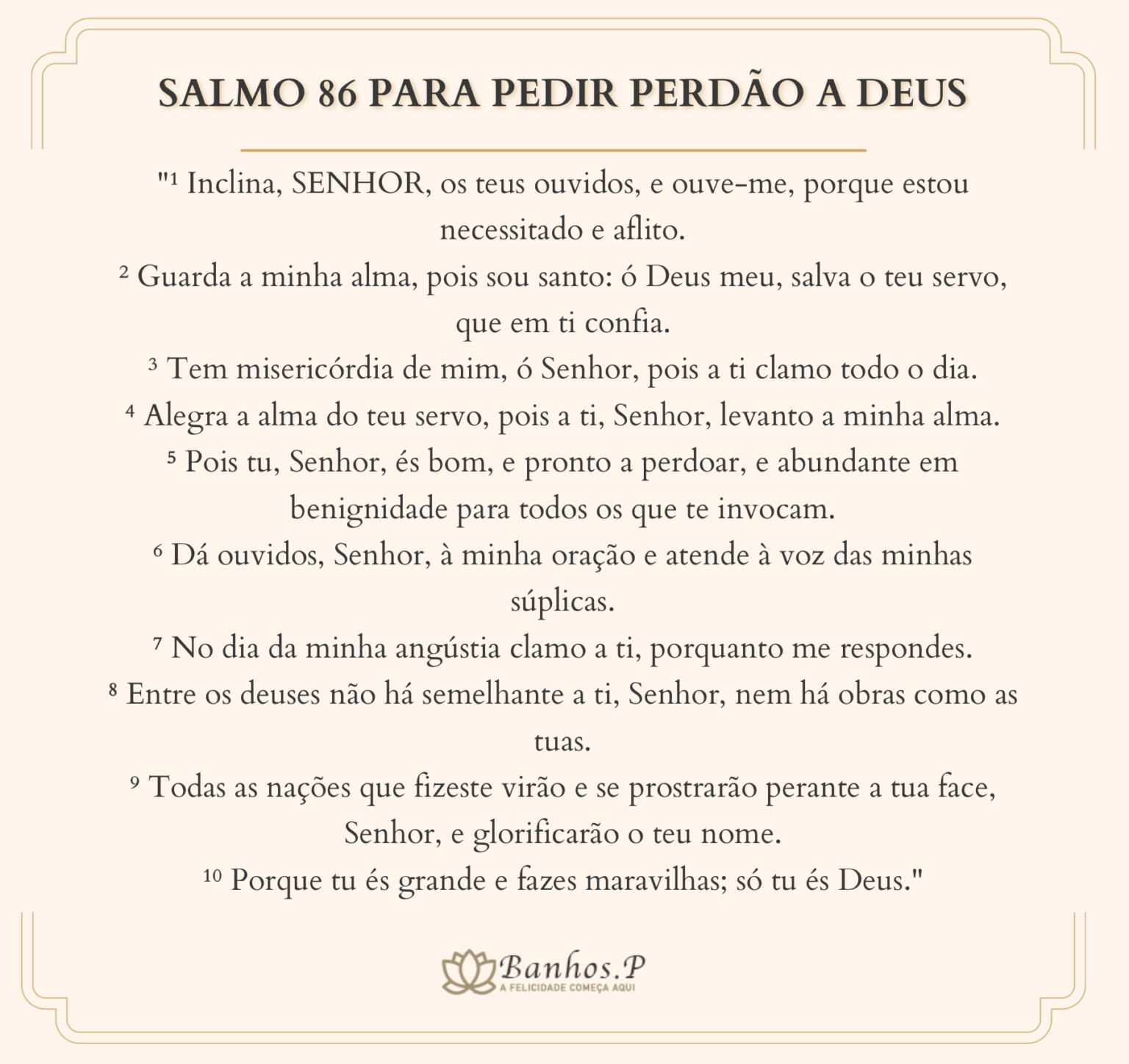 5 Salmos Para Pedir Perdão a Deus (Imagens Para Imprimir)